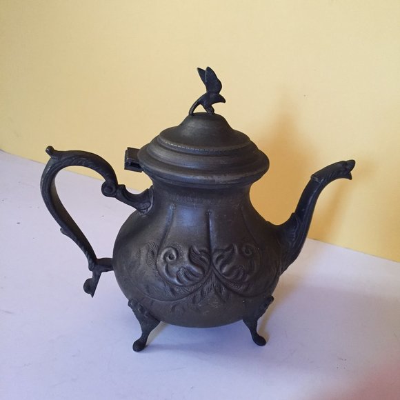 Vintage Antique Collectible Metal tea Pot Middle East HandMade Engraved - Picture 10 of 16